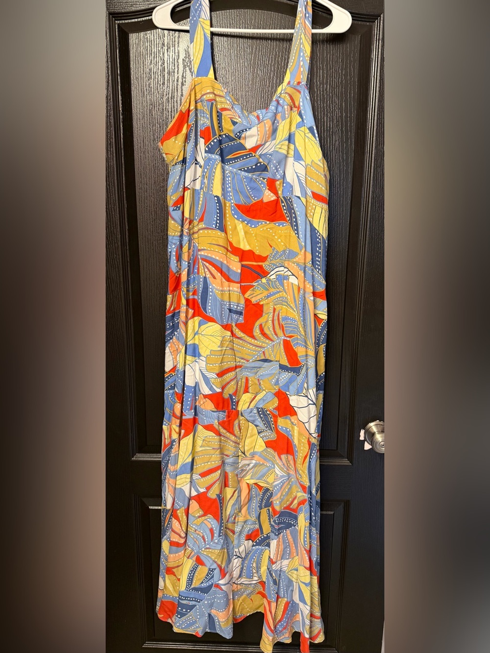 Vince Camuto Multicolor Abstract Maxi Dress 1x NWT